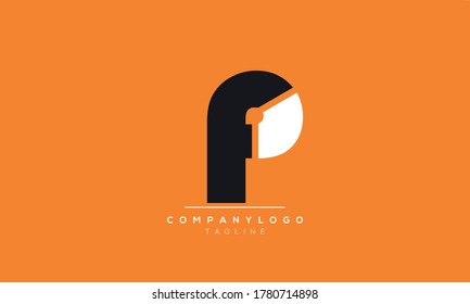 Alphabet letters Initials Monogram logo fp,pa,f and p