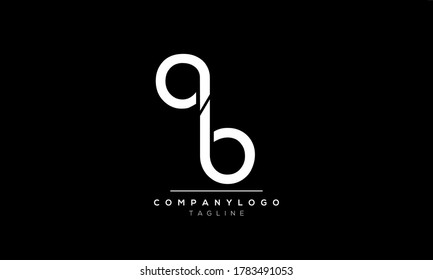 Alphabet letters Initials Monogram logo ab,ba,b and a