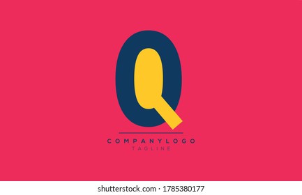 Alphabet letters Initials Monogram logo OQ,QO,O and Q