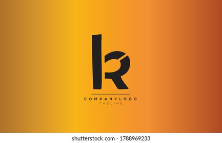 Alphabet letters Initials Monogram logo KR,RK,k and R