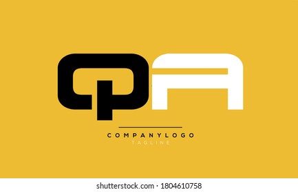 Alphabet letters Initials Monogram logo QA,AQ,Q and A