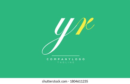 Alphabet letters Initials Monogram logo yr,ry,y and r