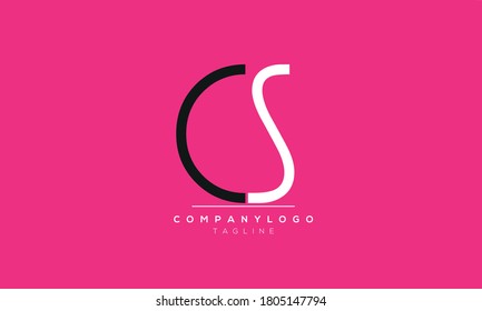 Alphabet letters Initials Monogram logo CS,SC,C AND S