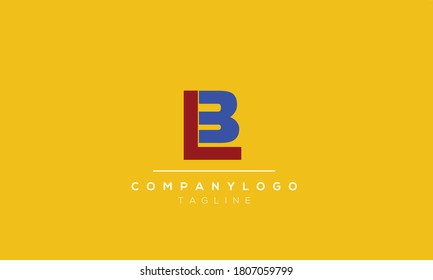 Alphabet letters Initials Monogram logo  LB,BL,B and L