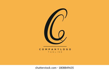 Alphabet letters Initial Monogram Logo CG, GC, C und G