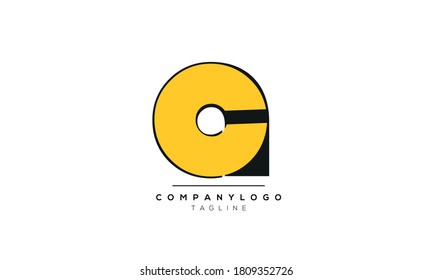 Letras alfabéticas Iniciales Monograma CA, AC, C y A