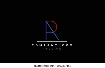 Alphabet letters Initials Monogram logo  ar,ra,a and r