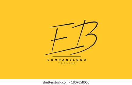 Alphabet letters Initials Monogram logo EB,BE,E and B