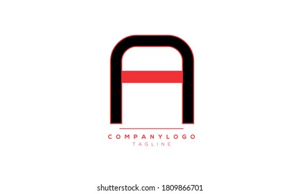 Letras alfabéticas Iniciales Monograma AA,A