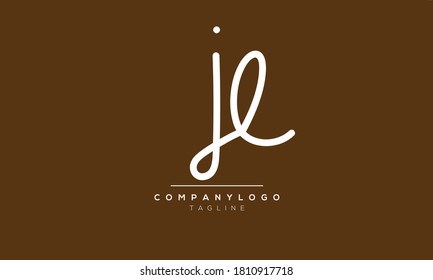 Alphabet letters Initials Monogram logo jl,lj,j AND l