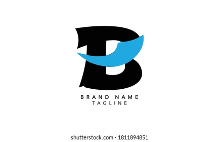 Alphabet letters Initials Monogram logo B, NA, B and b