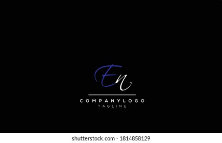 Alphabet letters Initials Monogram logo  EN,NE,N AND E
