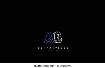 Alphabet letters Initials Monogram logo  AB,BA,B AND A