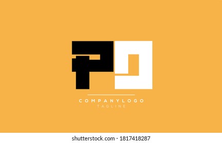 Alphabet letters Initials Monogram logo PD,DP,P and D