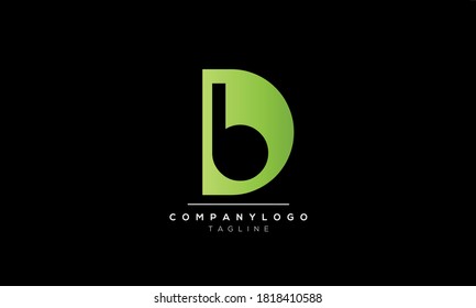 Alphabet letters Initials Monogram logo db,bd,d AND B