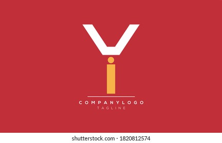 Alphabet letters Initials Monogram logo YI,IY,I and Y