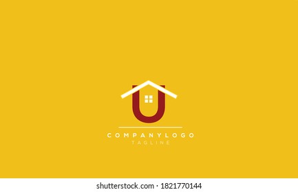 Letras alfabéticas Iniciales Monograma en casa, inmobiliaria.