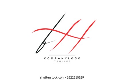 Alphabet letters Initials Monogram logo FH,HF,F and H
