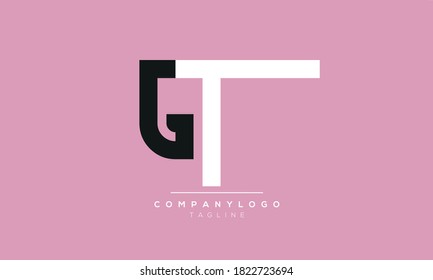 Alphabet letters Initials Monogram logo GT,TG,G and T