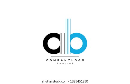 Alphabet letters Initials Monogram logo AB,BA,A and B