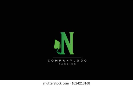 Alphabet letters Initials Monogram logo  N ,N NATURE ,N NATURE AND  N
