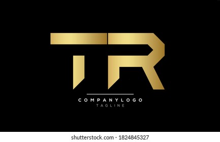 Alphabet letters Initials Monogram logo TR,RT,T and R