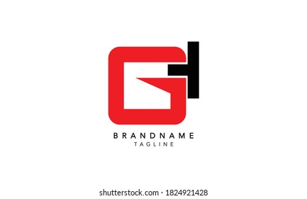 Alphabet letters Initials Monogram logo GT, GT INITIAL, TG LOGO,G and T