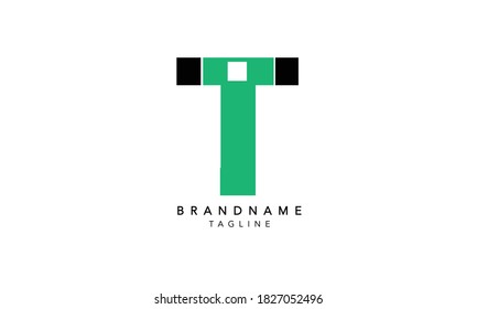 Alphabet letters Initials Monogram logo IT, IT INITIAL, IT letter, T and I