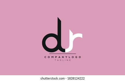 Letras alfabéticas Iniciales Logotipo Monograma DR, RD, D y R