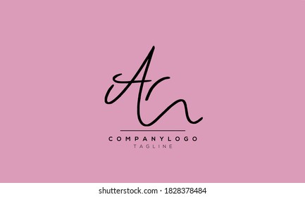 Alphabet letters Initial Monogram Logo AR, RA, A und R