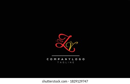 Alphabet Buchstaben Initial Monogram Logo   zv , vz, v und z