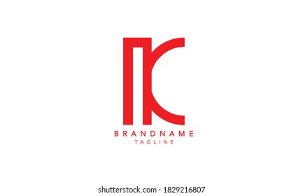 Alphabet letters Initials Monogram logo NC, CN INITIAL, NC letter, N and C