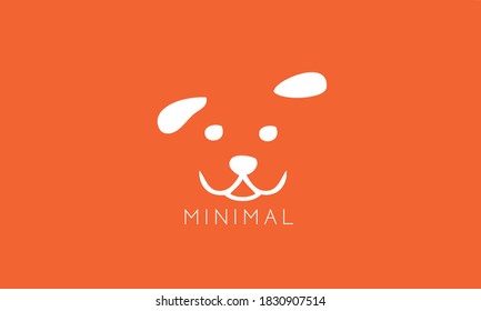 Alphabet letters Initials Monogram logo Dog Single line