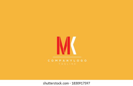 Alphabet letters Initials Monogram logo  MK,KM , M AND  K