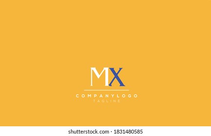 Alphabet letters Initials Monogram logo  mx,xm, m AND  x