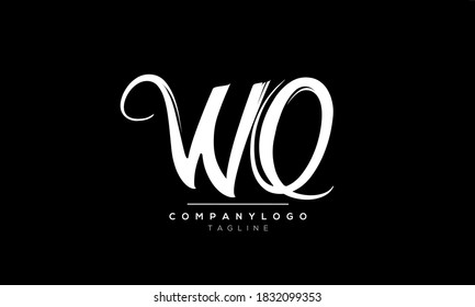 Letras alfabéticas Iniciales logotipo de monograma WO o OW