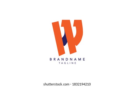 Alphabet letters Initial Monogram Logo HW, WH INITIAL, HW Letter, W und H