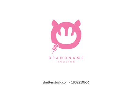 Alphabet letters Initials Monogram logo O,O INITIAL, O letter,O letter PIGGY