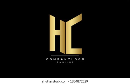 Alphabet letters Initial Monogram Logo HC, CH und hc