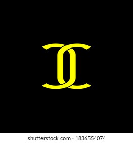 Logo Monograma CC de letras de alfabeto