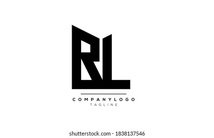 Alphabet letters Initials Monogram logo BL and LB