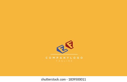 Alphabet letters Initials Monogram logo  ef,fe,e AND  f
