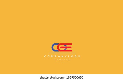 Alphabet letters Initials Monogram logo  CE,EC,C AND  E