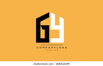 Alphabet letters Initials Monogram logo GY,YG,G and Y