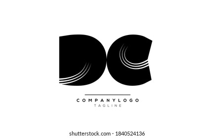 Alphabet letters Initial Monogram Logo DC oder CD