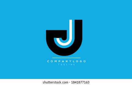 Alphabet letters Initials Monogram logo JJ or J