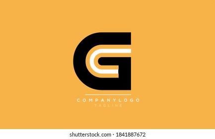 Alphabet letters Initial Monogram Logo GC, CG, G und C