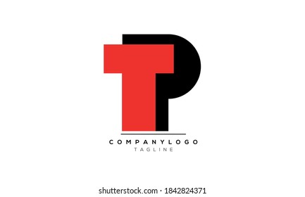 Letras alfabéticas Iniciales Monograma TP,PT