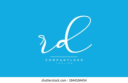 Alphabet letters Initials Monogram logo RD,DR