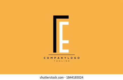 Alphabet letters Initials Monogram logo RE,ER,E and R